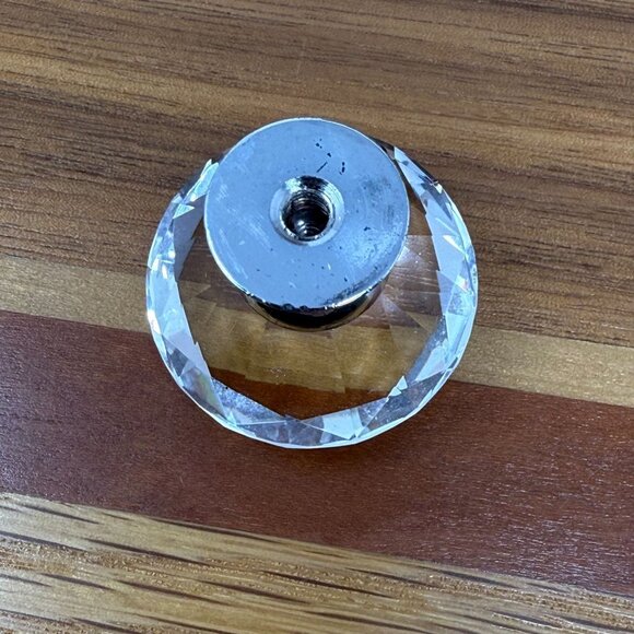 Mosilveron 10-Pack Cabinet Crystal Knobs 30mm Decorative Drawer Pulls Chrome - Picture 3 of 4